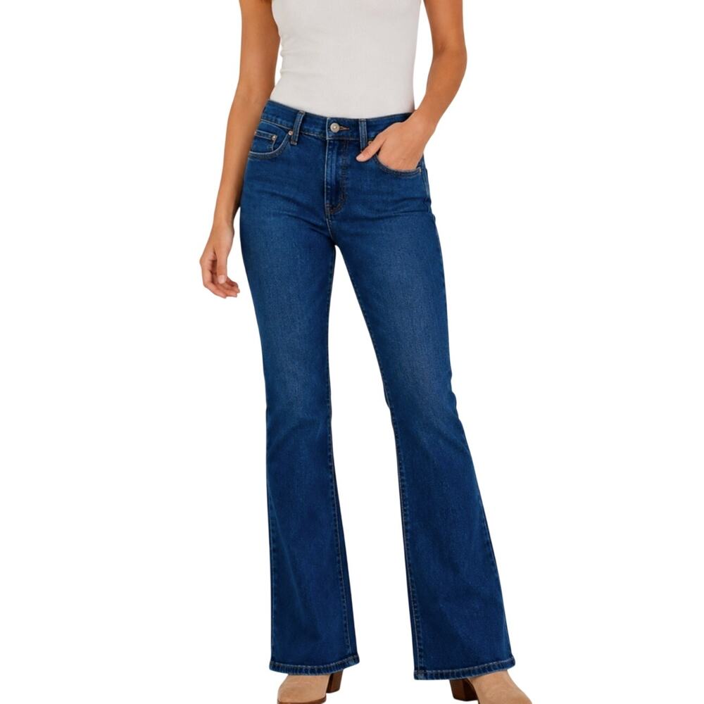 Lauren Ralph Lauren Jeans Womens 12 Dark Wash Bootcut Stretch Denim Mid Rise